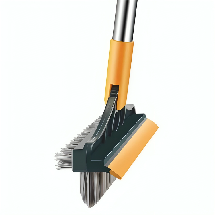 3-in-1 Rotating & Scraping Floor Scrub Brush