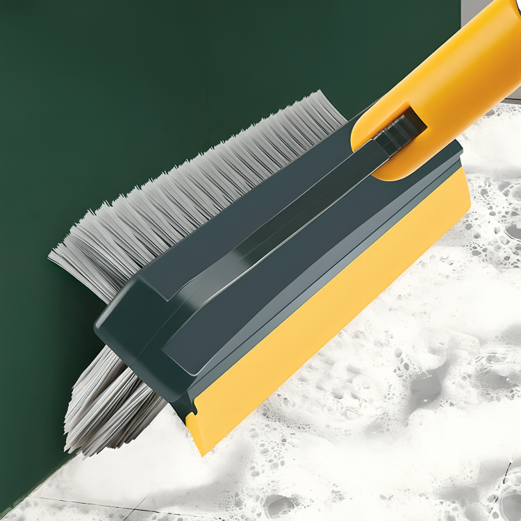 3-in-1 Rotating & Scraping Floor Scrub Brush